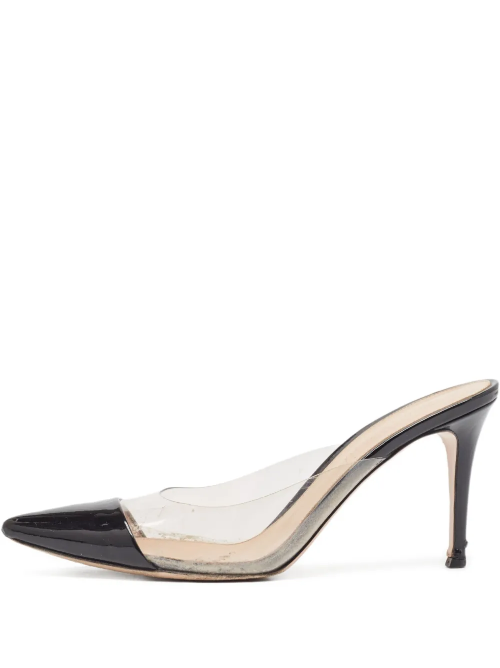 Gianvito Rossi 85mm Plexi mules | Black | Image 1