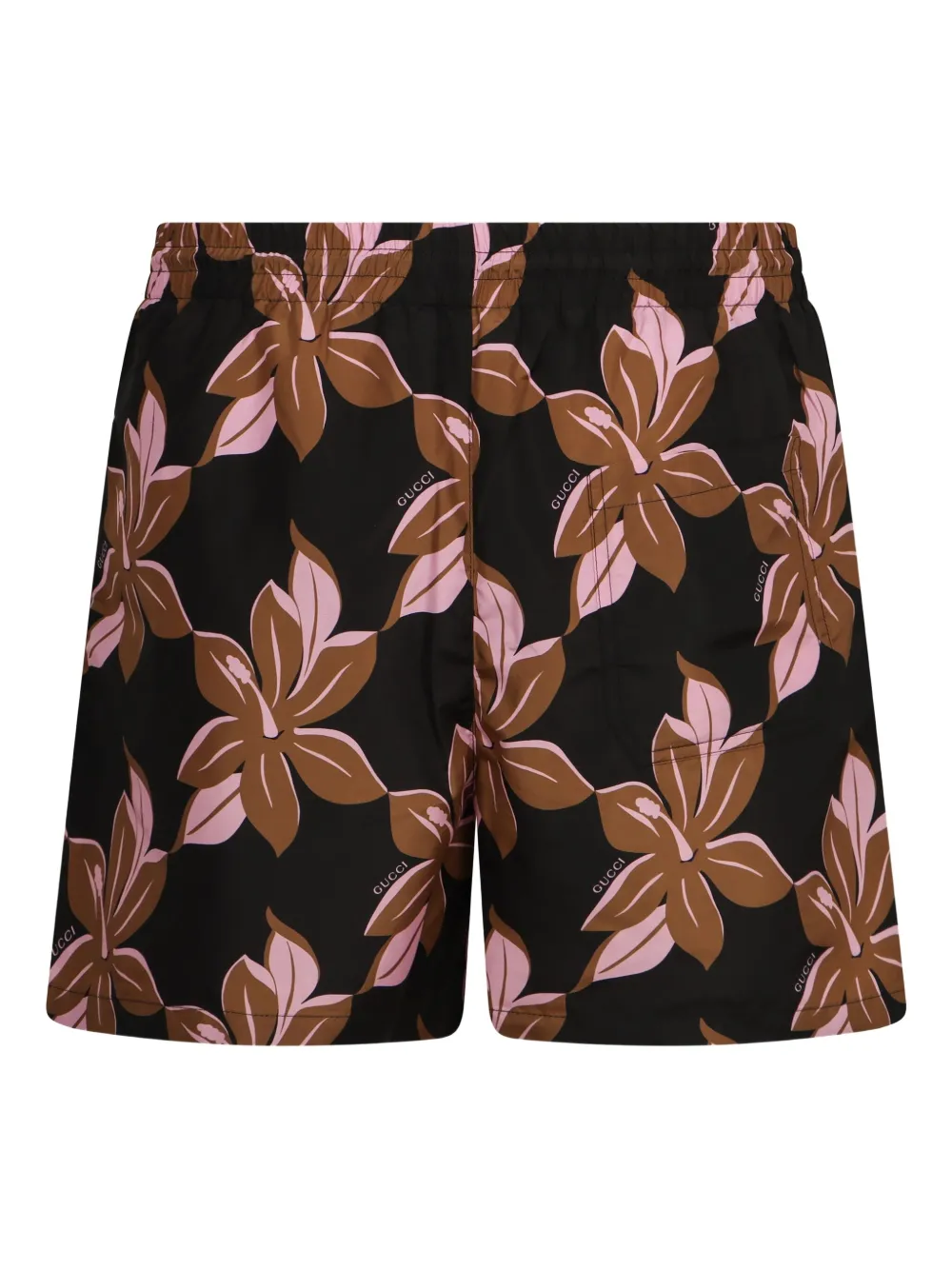 Gucci Zwembroek met bloemenprint Zwart