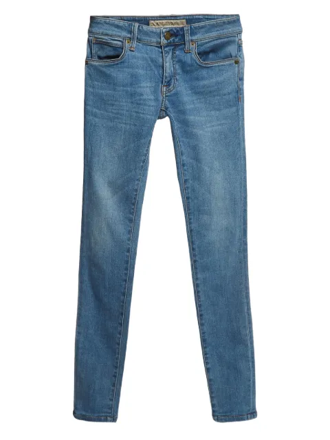 Burberry Pre-Owned logo-patch jeans