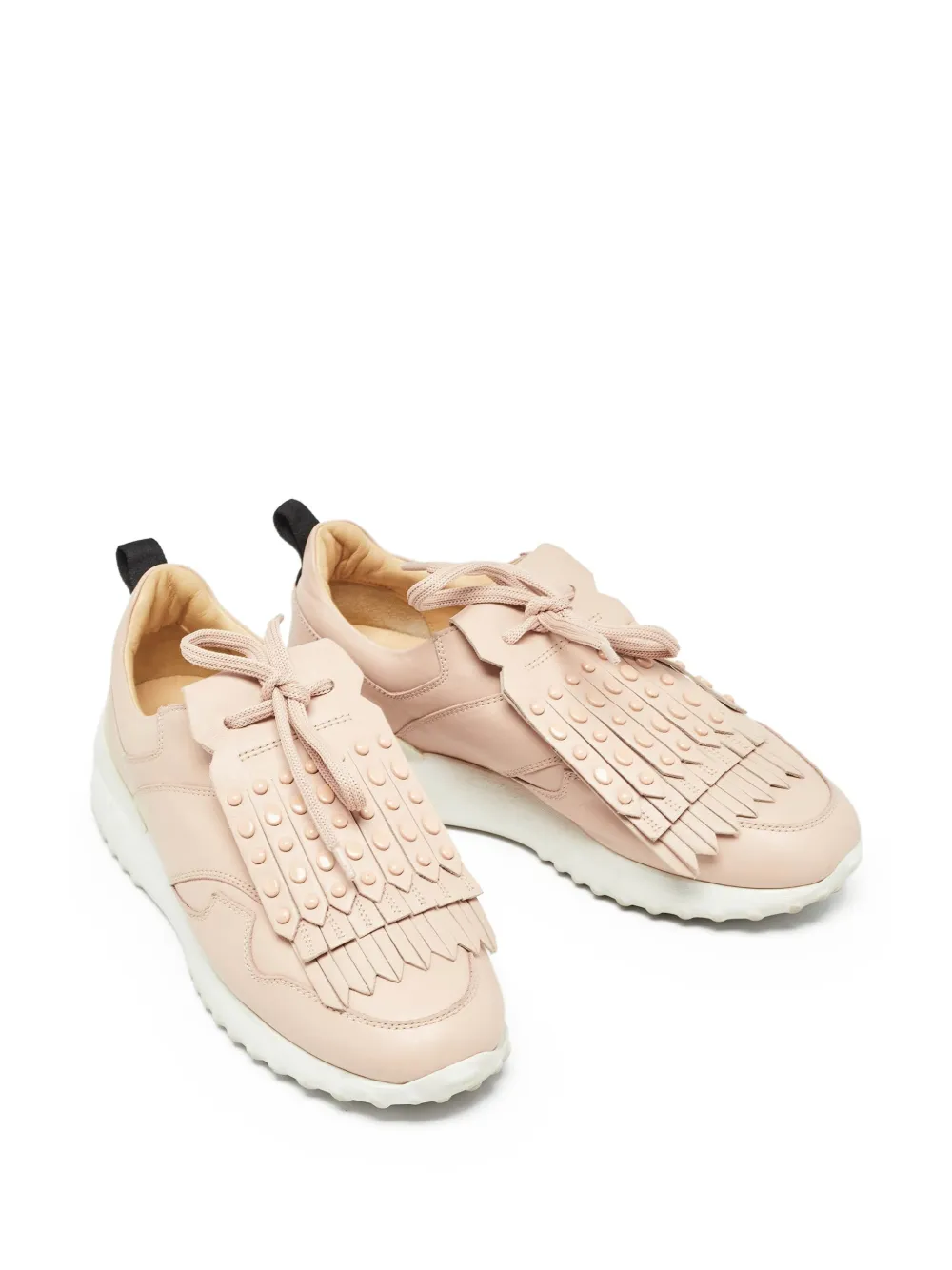 Tod's Vintage Leren sneakers met franje - Roze