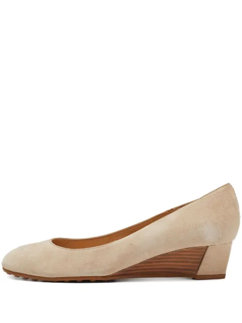 Tod's Vintage Pumps in pelle scamosciata con zeppa 40mm Pre-owned