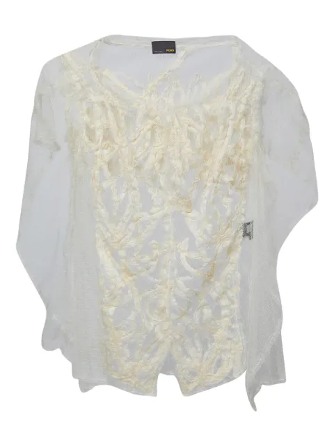 Fendi Pre-Owned embroidered blouse 