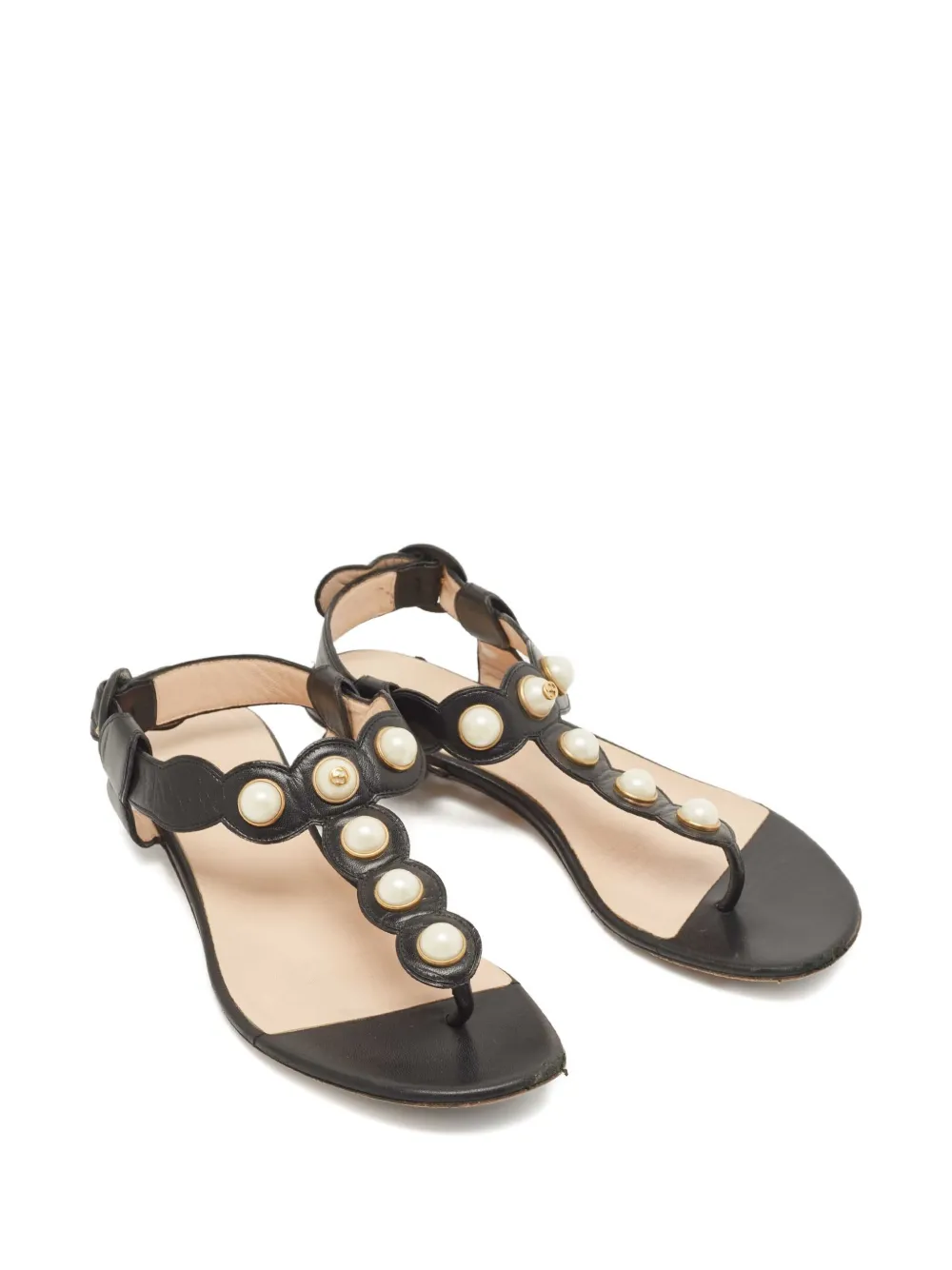 Gucci Pre-Owned sandalias con detalle de perla | Sandalias planas | Image 2