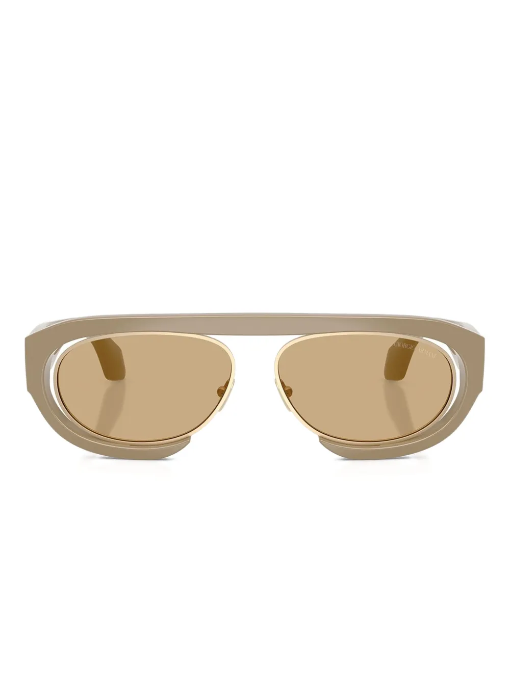 Giorgio Armani oval-frame sunglasses | Neutrals | Image 1