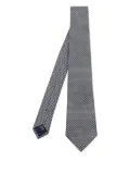 Ermenegildo Zegna Vintage patterned silk tie - Blue