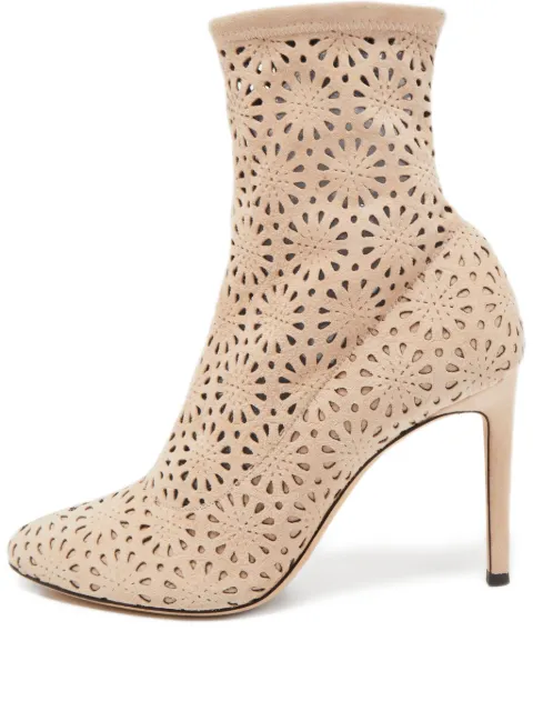 Giuseppe Zanotti pre-owned 110mm perforated ankle boots