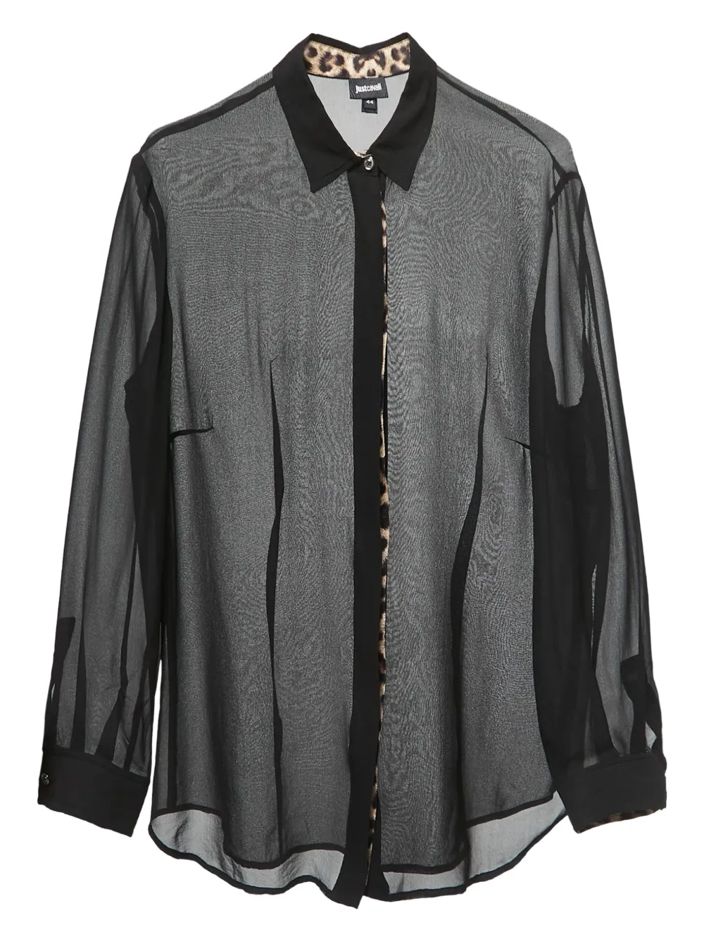 Just Cavalli blouse pre-owned à effet de transparence | noir | Image 1