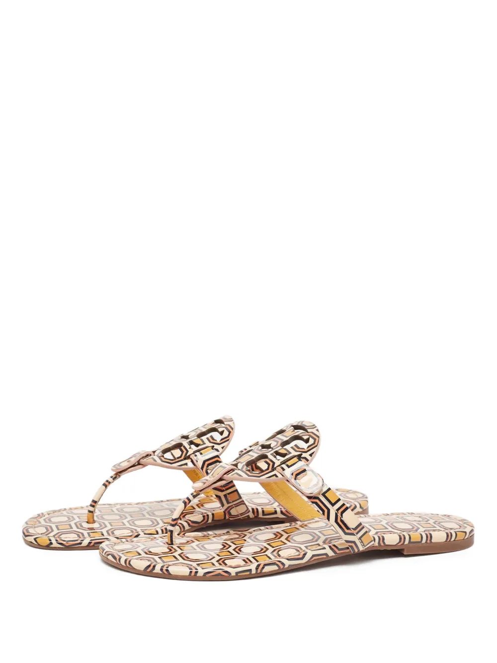 Tory Burch pre-owned Miller geometric-print thong flat sandals | Image 2