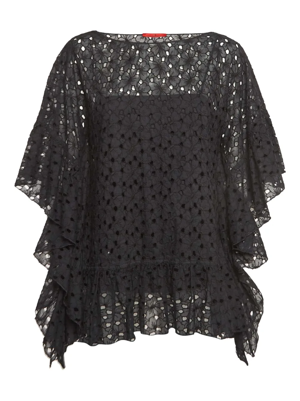 pre-owned floral-lace top