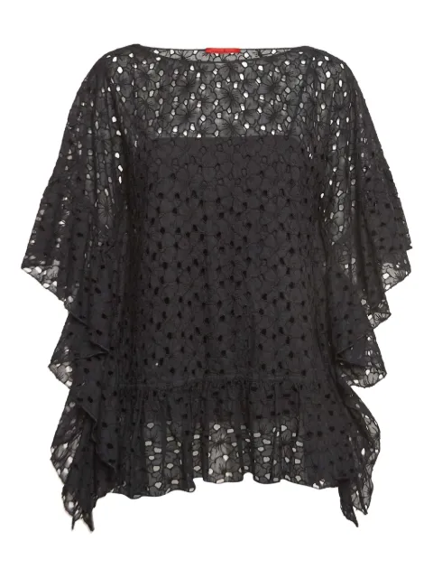 Carolina Herrera pre-owned floral-lace top
