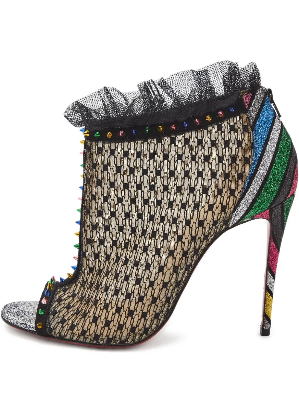 Christian Louboutin Pre-Owned botines de malla con tacón de 110mm | negro | Image 1