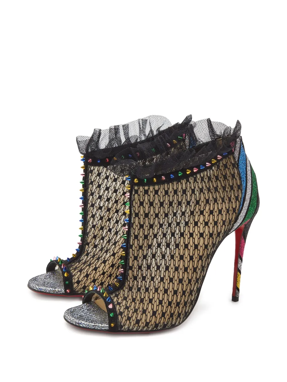 Christian Louboutin Pre-Owned botines de malla con tacón de 110mm | Image 2