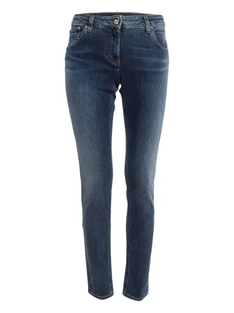 Roberto Cavalli pre-owned logo-patch jeans