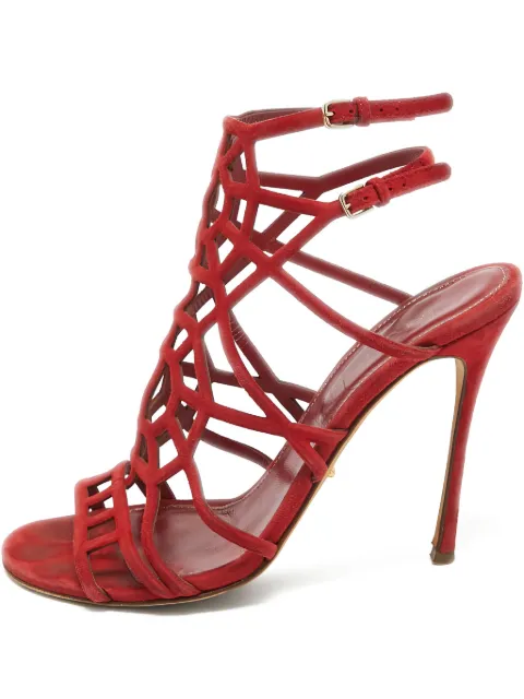 Sergio Rossi Vintage pre-owned 110mm cut-out sandals