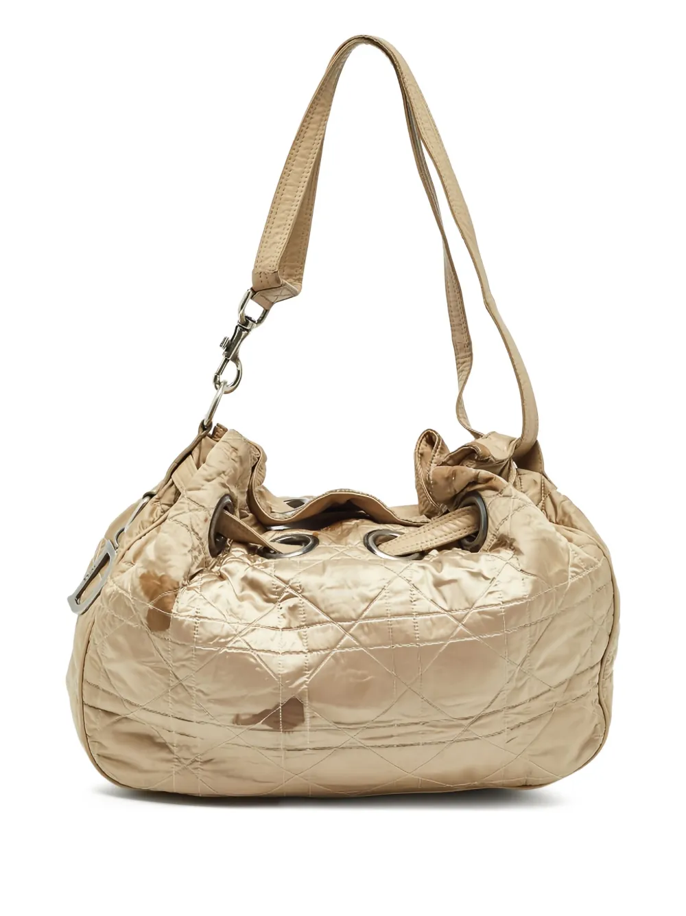 Christian Dior Pre-Owned カナージュ ドローストリング ショルダーバッグ - ゴールドトーン Christian Dior Pre-Owned カナージュ ドローストリング ショルダーバッグ - ゴールドトーン