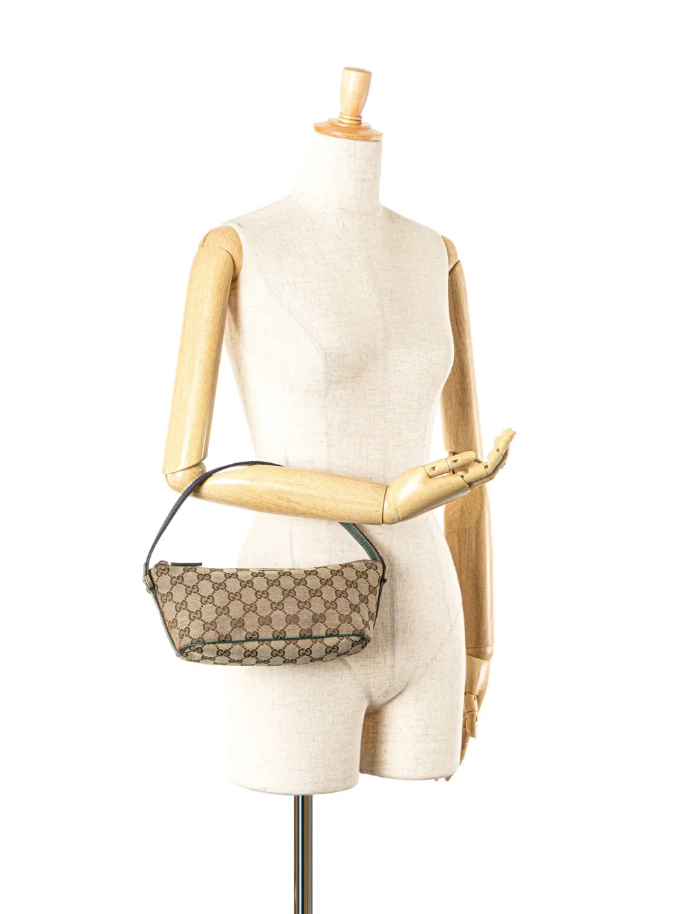 Gucci Pre-Owned 2000-2015 GG Canvas Web Boat shoulder bag | Pre-Owned | Image 2