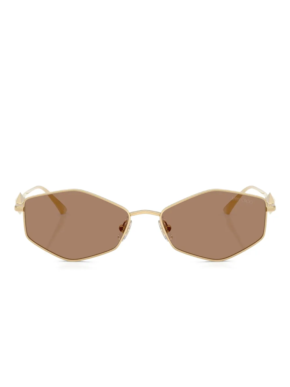 Jimmy Choo Eyewear lentes de sol con armazón geométrica | dorado | Image 1