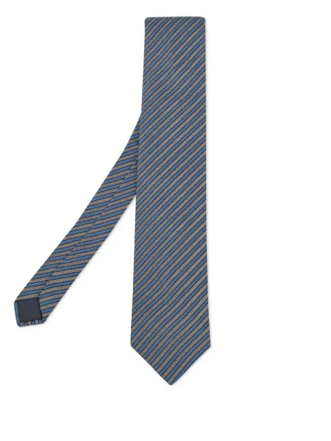 Lanvin Pre-Owned striped silk tie