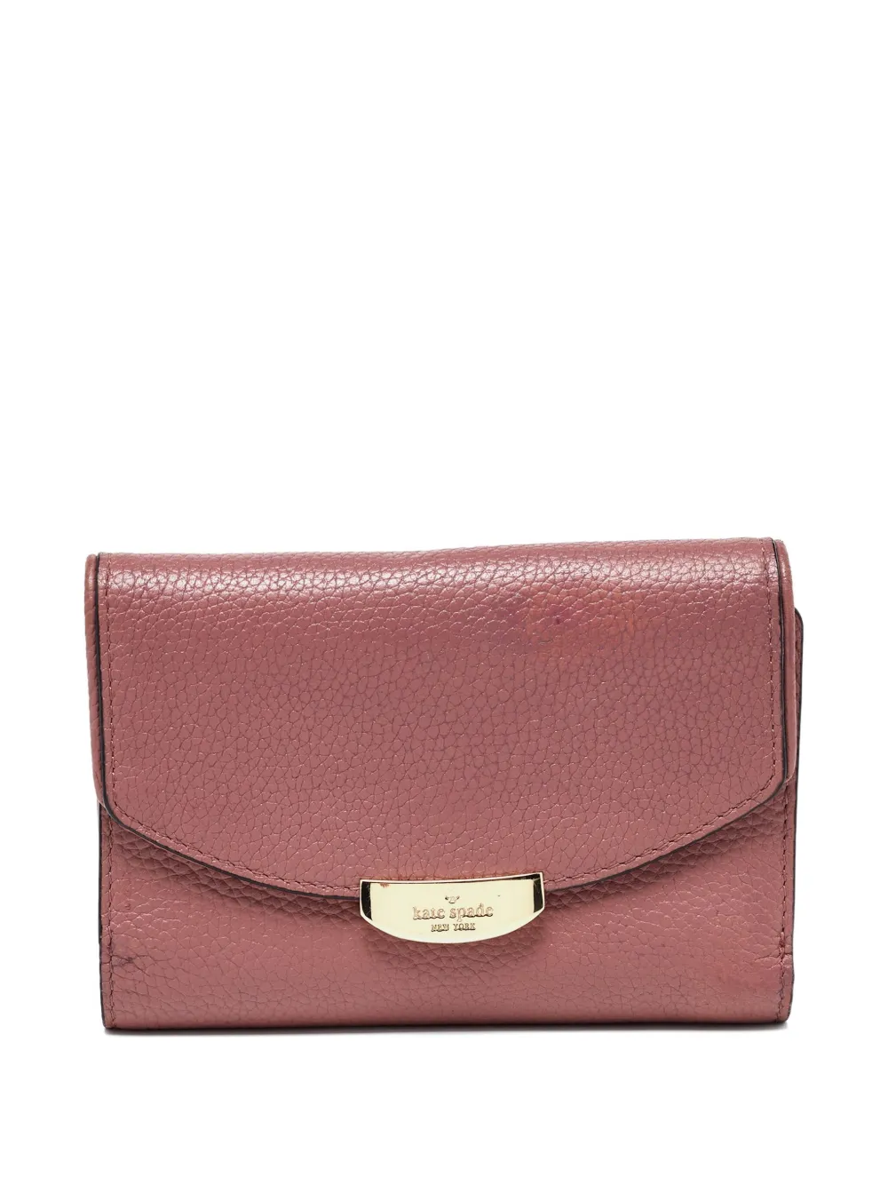 Kate Spade Pre-owned logo-fastening tri-fold wallet - Rosa