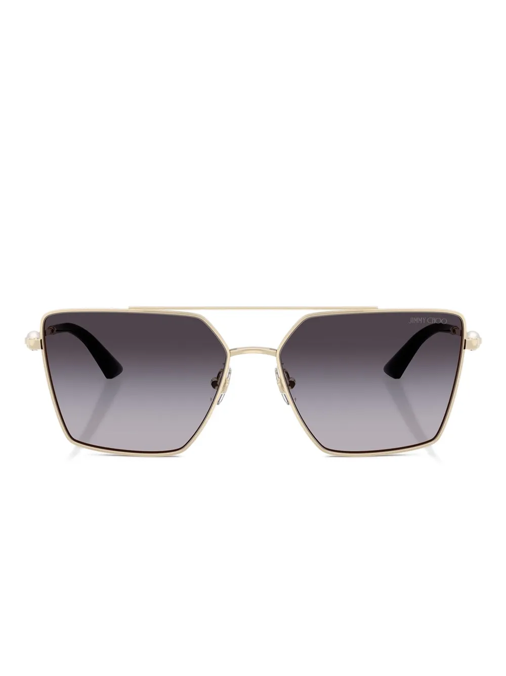 Jimmy Choo Eyewear Occhiali da sole squadrati - Oro