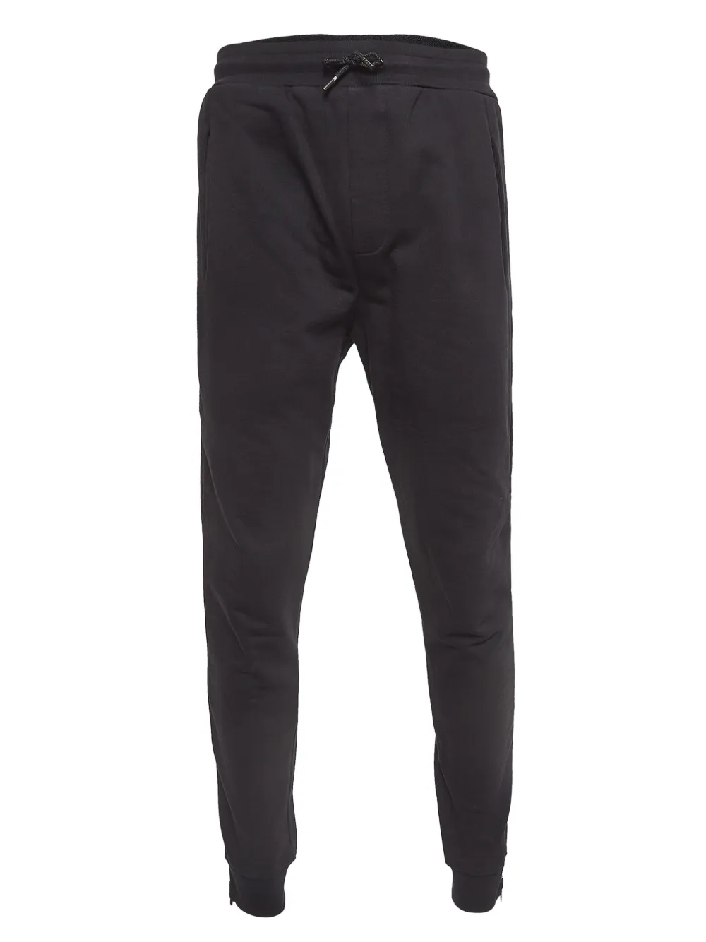 zip-detail track pants