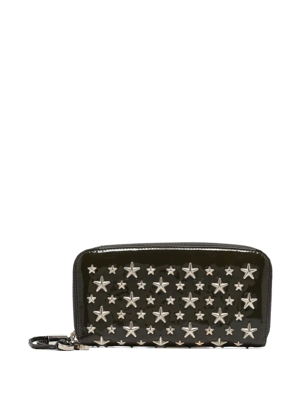 Pre-owned Jimmy Choo Star-embellished Patent-leather Wallet