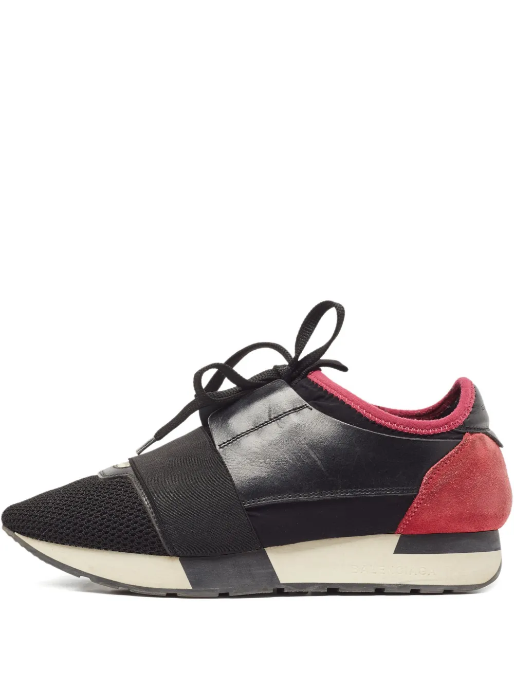 Balenciaga Pre-Owned 2024 Race Runner leather mesh sneakers | Black | Image 1