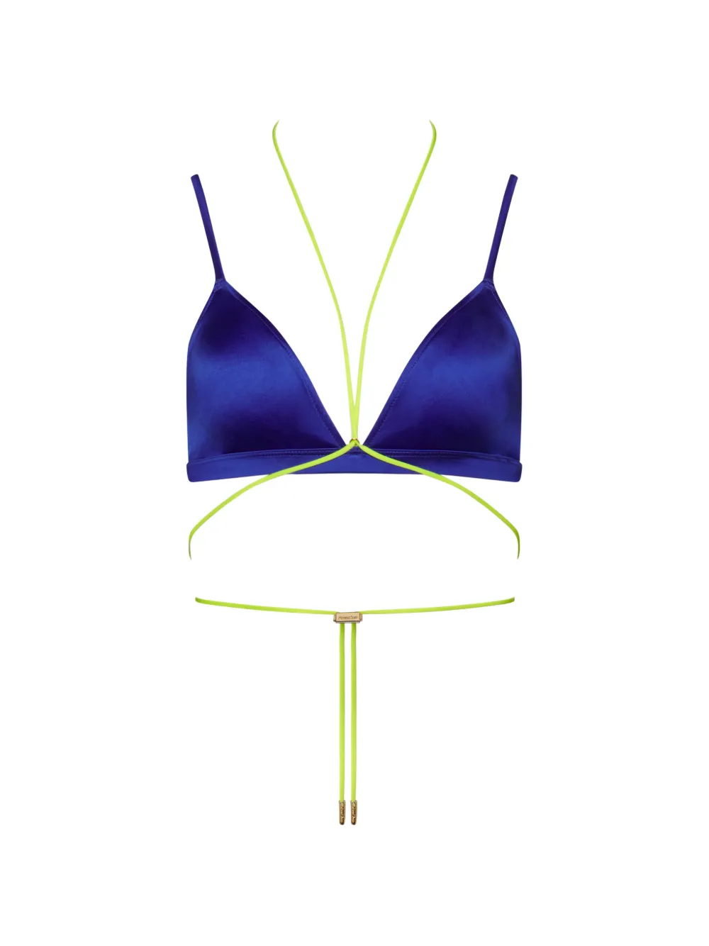 Maison Close Glow triangle bikini top - Blau