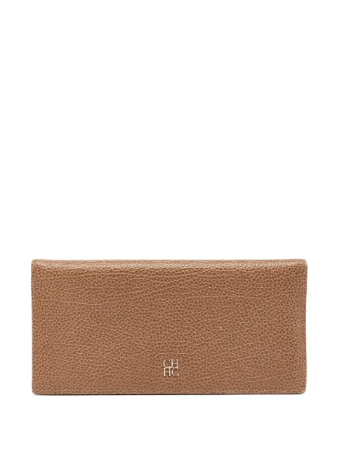 Carolina Herrera Vintage pre-owned CH leather grain wallet