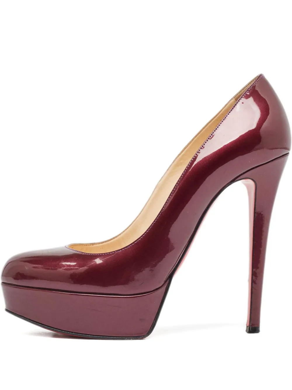 Christian Louboutin Pre-Owned レザープラットフォームパンプス 110mm - レッド Christian Louboutin Pre-Owned レザープラットフォームパンプス 110mm - レッド