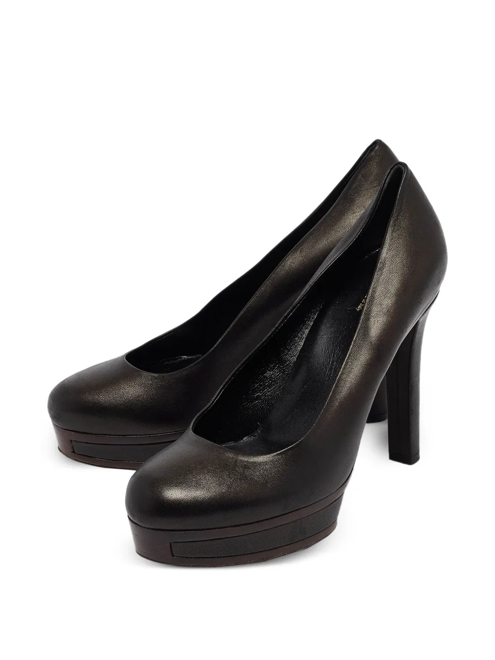 Gucci Pre-Owned 2023 110 mm pumps met plateauzool - Zwart