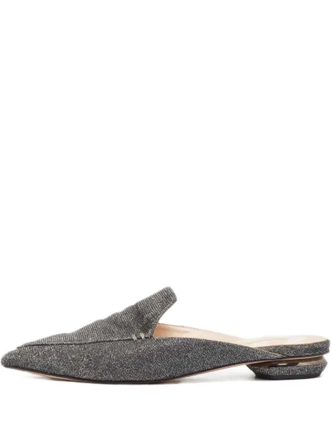 Nicholas Kirkwood pre-owned glitter pointed-toe mules