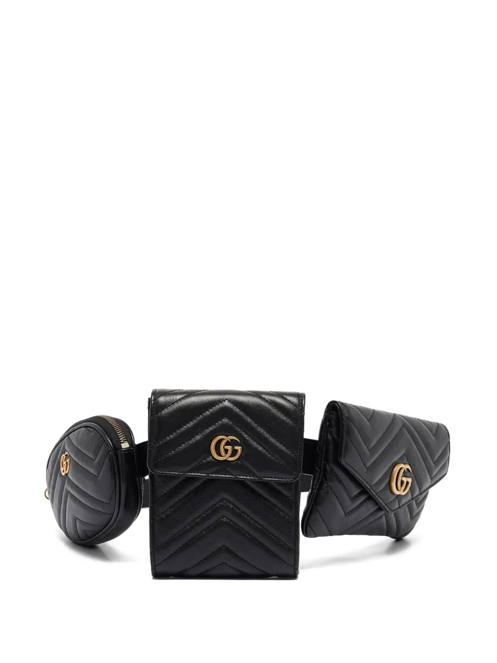 Gucci Pre-Owned 2024 matelassé belt bag - Nero