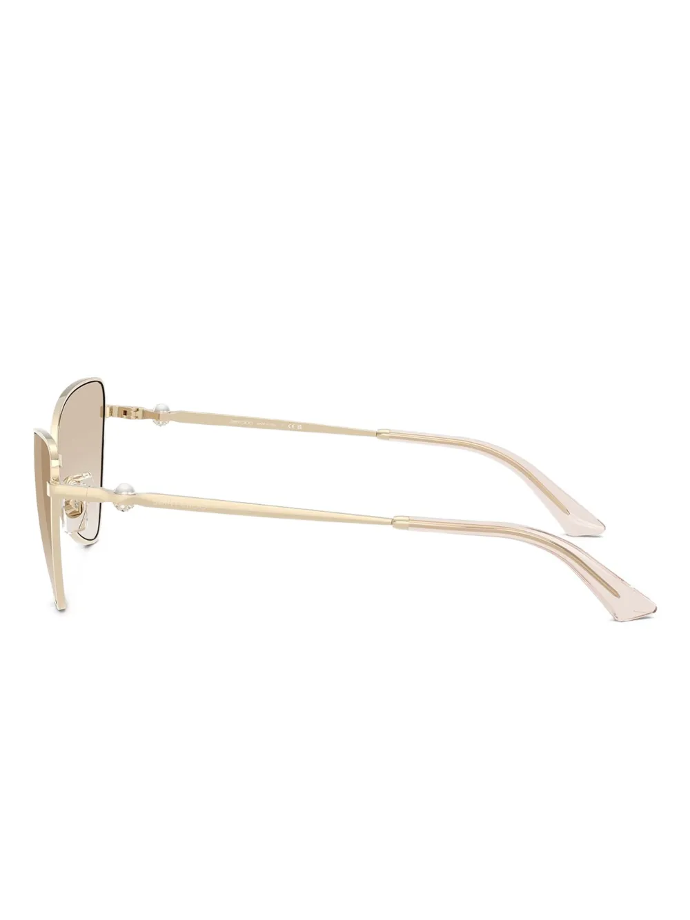 Jimmy Choo Eyewear Zonnebril met cat-eye montuur Goud