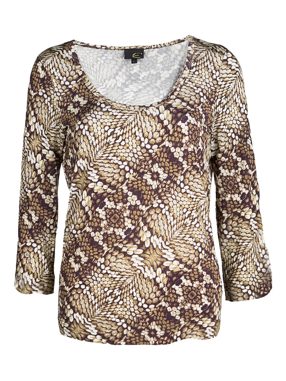 Just Cavalli Vintage pre-owned animal-print top - ブラウン Just Cavalli Vintage pre-owned animal-print top - ブラウン