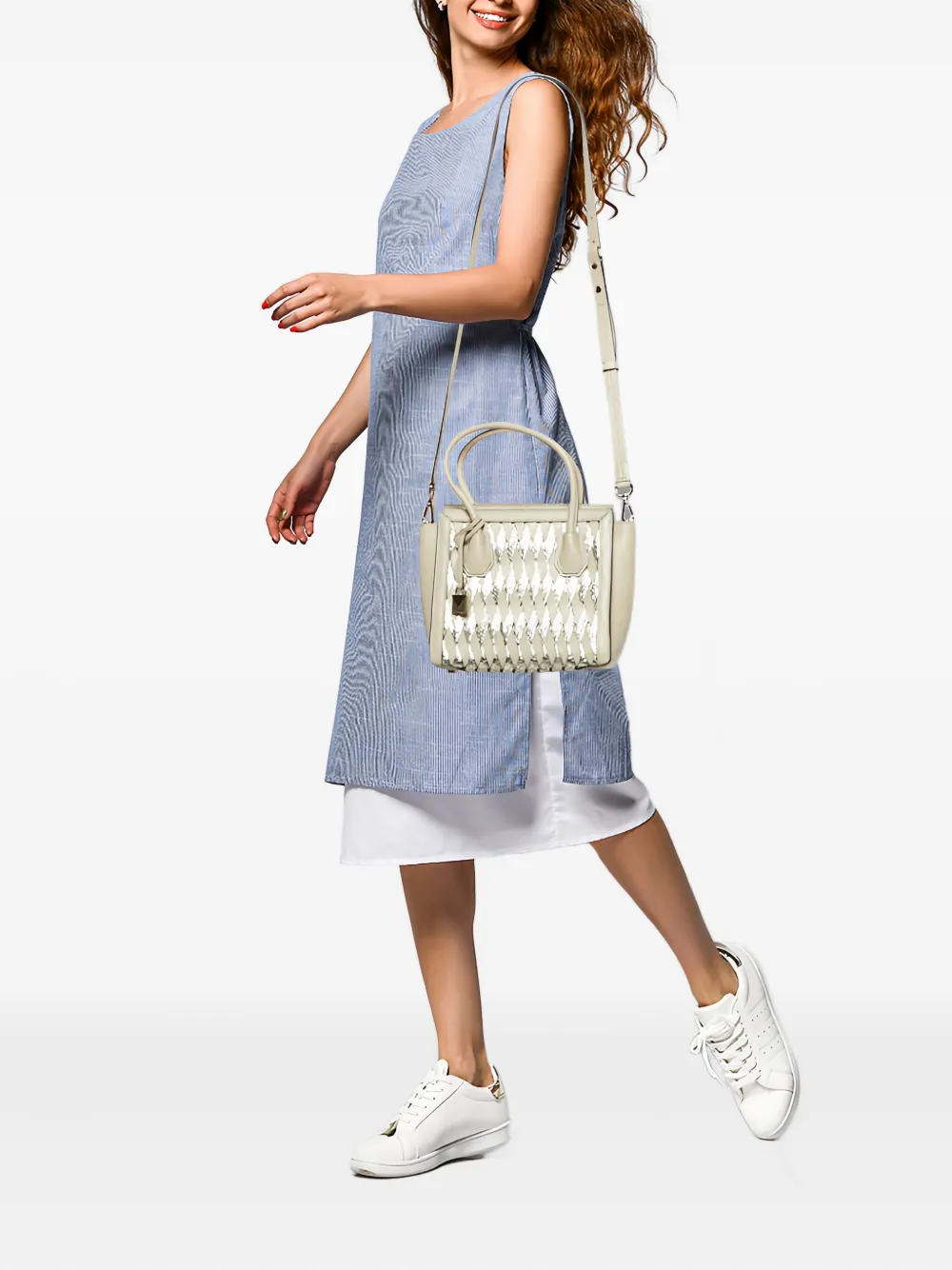 Michael Kors Vintage プレオウンド レザーハンドバッグ - ニュートラル Michael Kors Vintage プレオウンド レザーハンドバッグ - ニュートラル