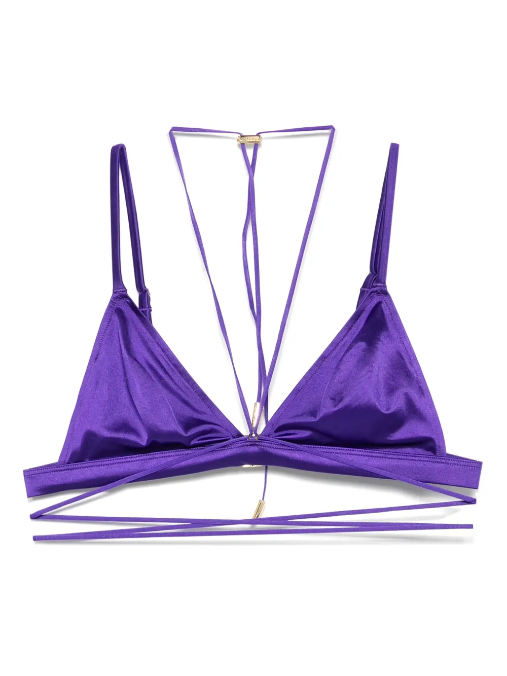 Maison Close Glow triangle bikini top | Purple | Image 1