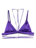 Maison Close Glow triangle bikini top - Purple