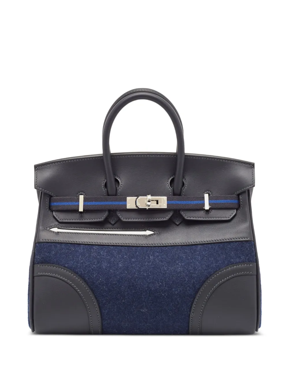 Hermès Pre-Owned バーキン 25 ゴーチーム ハンドバッグ - ブルー Hermès Pre-Owned バーキン 25 ゴーチーム ハンドバッグ - ブルー
