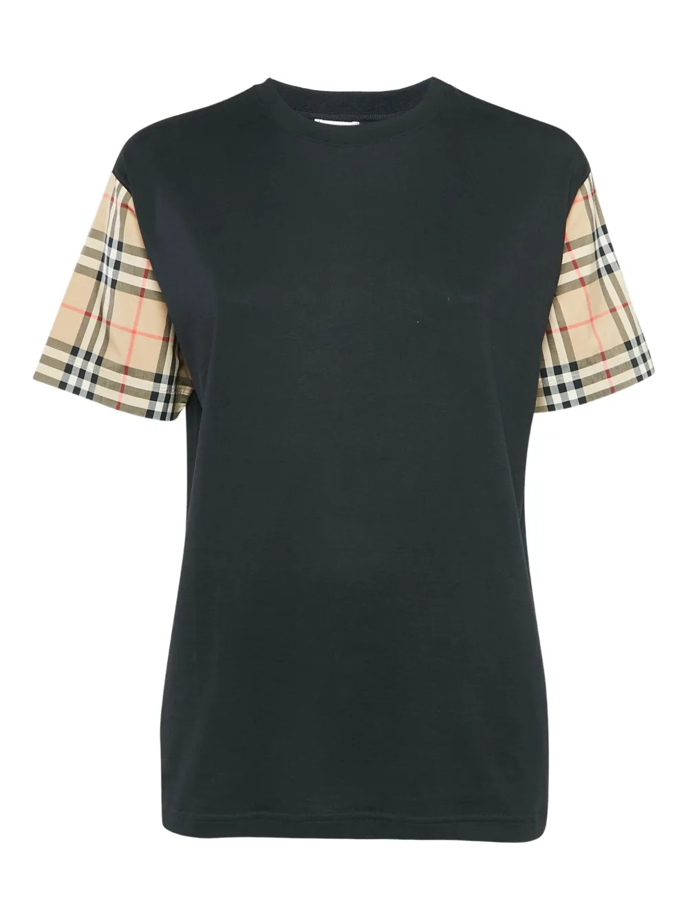 Burberry Pre-Owned check-pattern T-shirt | Black | Image 1