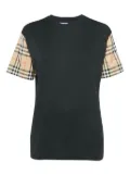 Burberry Pre-Owned check-pattern T-shirt - Black