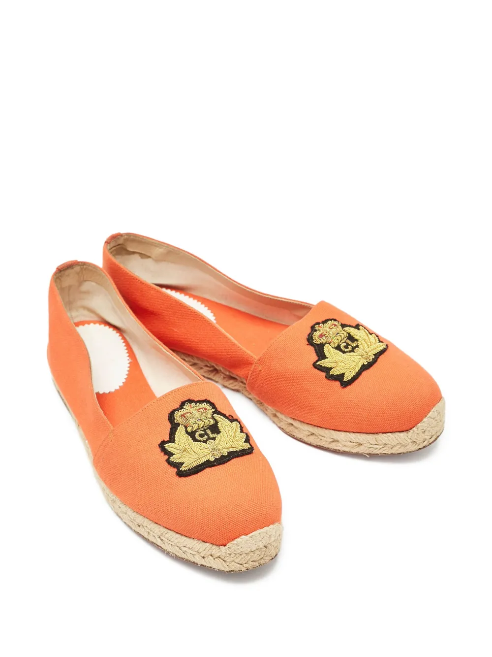 Christian Louboutin Pre-Owned Galia espadrilles - Oranje