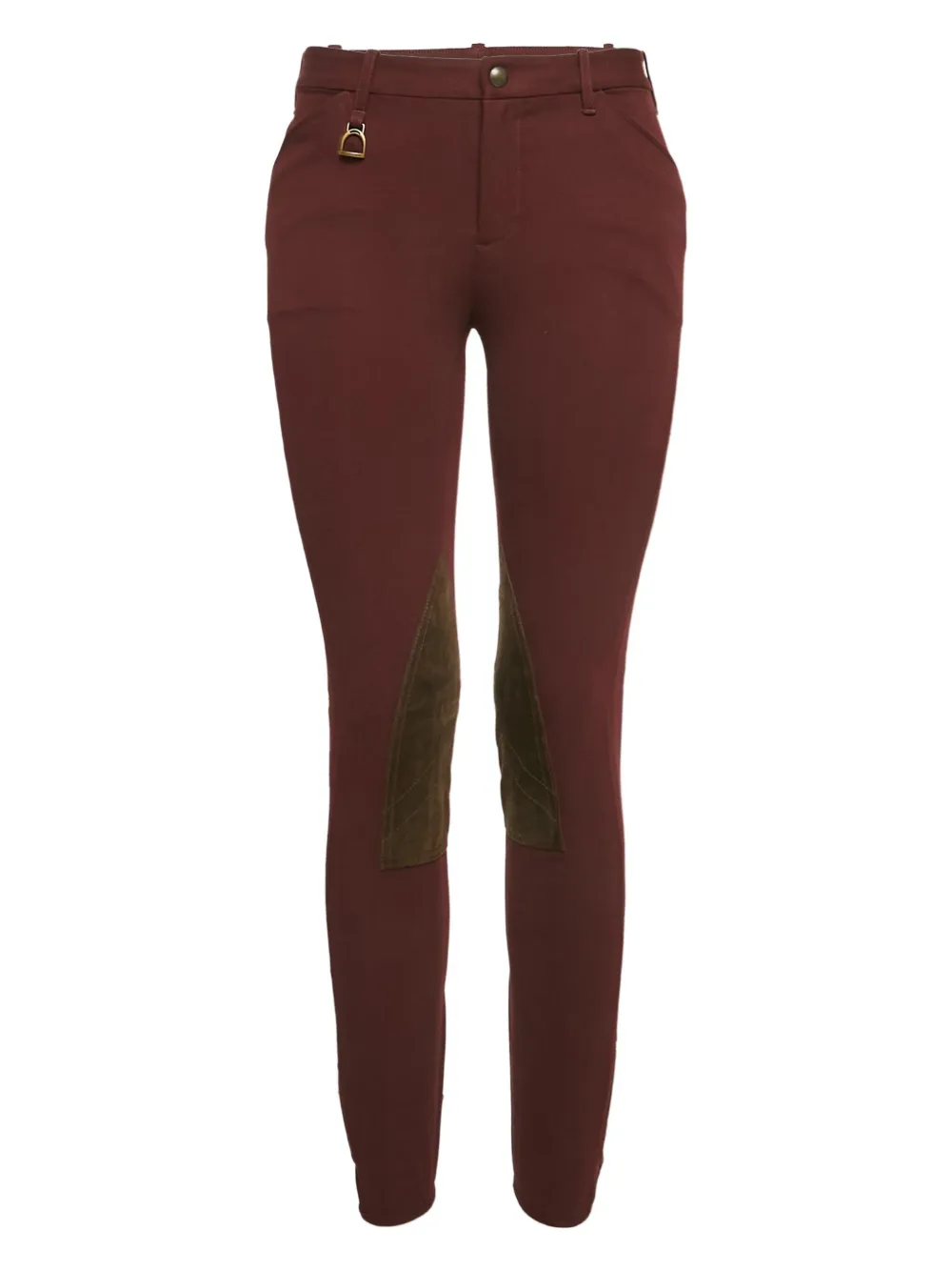 Polo Ralph Lauren Vintage pre-owned suedette-panel riding trousers | Red | Image 1