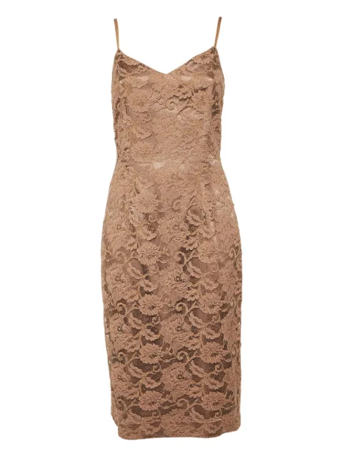 Elisabetta Franchi vestido midi con detalle de encaje