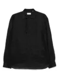 Tagliatore linen shirt - Black