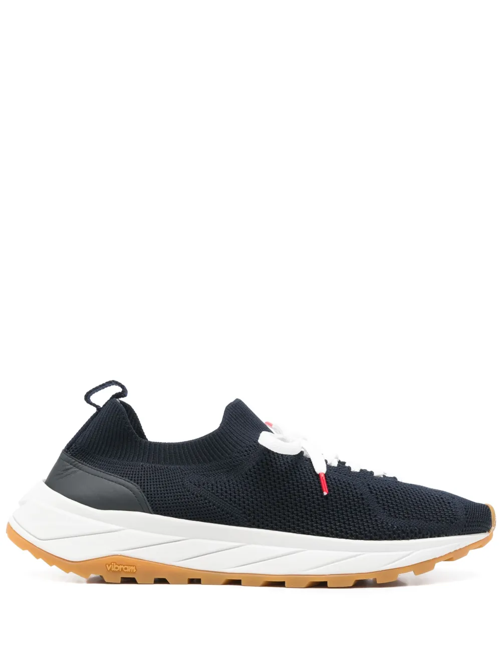 Kiton mesh-panelled sneakers Blue