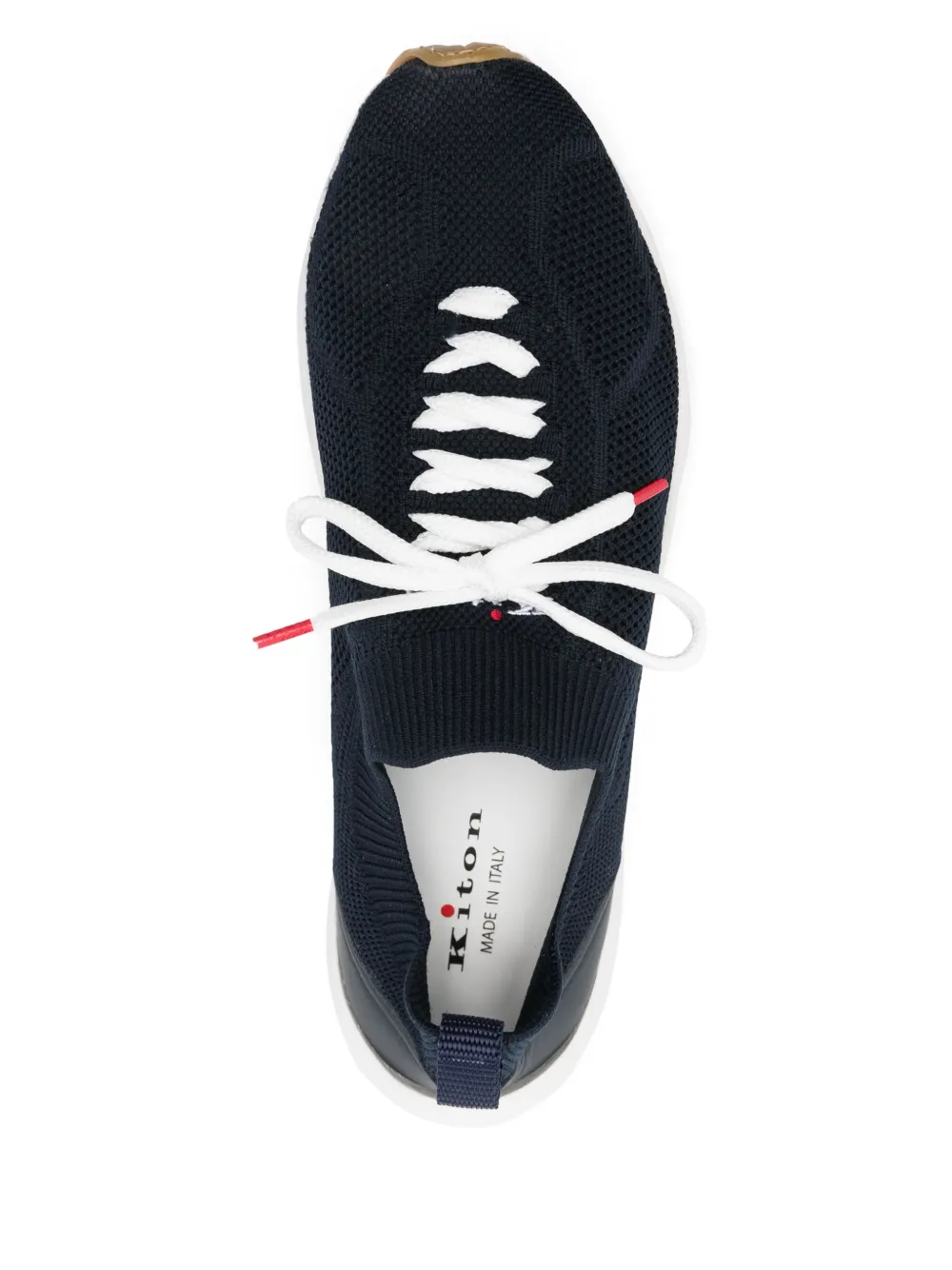 Kiton mesh-panelled sneakers Blue