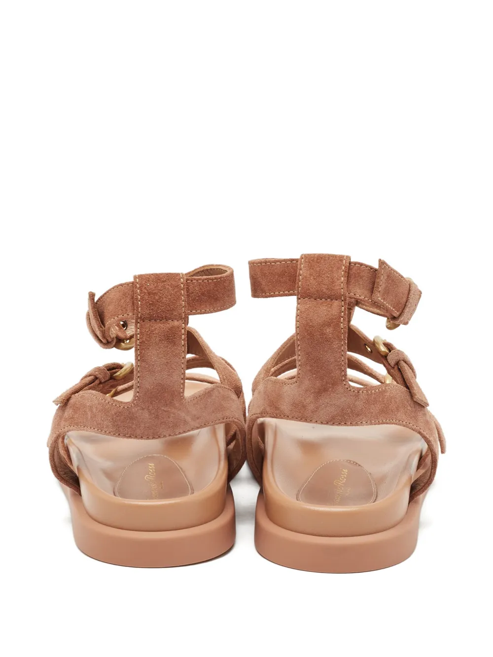 Pre-owned Gianvito Rossi Suede Sandals In Brown