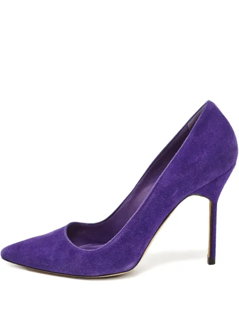 Manolo Blahnik 110mm suede pumps