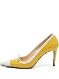Prada Pre-Owned 90mm pointed-toe heeled pumps - Yellow